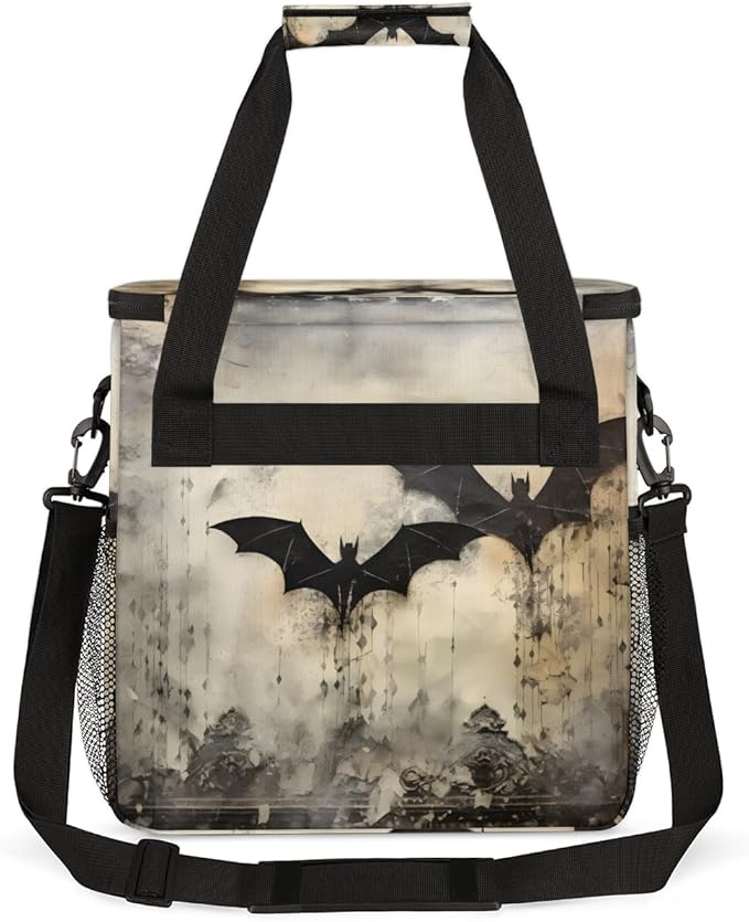 Magical Bat Coffee Maker Carrying Bag Cute Bat Portable Travel Storage Tote Bag Compatible with K-Mini or K-Mini Plus Single Serve Coffee Brewer Carrying Case with Multiple Pockets &amp Shoulder St