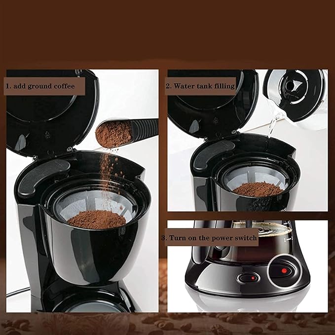 Coffee Maker Coffee Machine Household Drip Coffee Machine Fully Automatic Small Latte And Cappuccino Maker 600ml Easy To Operate Coffee Machine (Color : White) 20240311