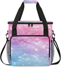 Glitter Coffee Maker Carrying Bag Light blue Portable Travel Storage Tote Bag Compatible with K-Mini or K-Mini Plus Single Serve Coffee Brewer Carrying Case with Multiple Pockets &amp Shoulder Stra