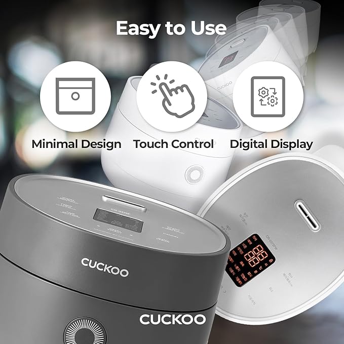 Small Rice Cooker - 6-Cup (Uncooked) Micom Rice Cooker | 13 Menu Options: Quinoa Oatmeal Brown Rice &amp More Touch-Screen Nonstick Inner Pot | White