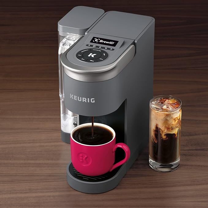 Keurig K-Supreme SMART Single Serve Coffee Maker With Wifi Compatibility 4 Brew Sizes And 66oz Removable Reservoir Compatible with Alexa Gray