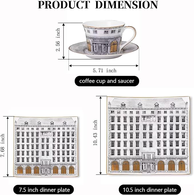 8 Piece Dinnerware Sets Square Dinnerware Sets Scratch Resistant Microwave Oven Dishwasher Safe