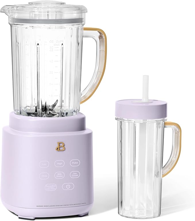 PowerExact High-Performance Blender System with Touch Controls Multiple Speed Settings Sleek Design Ideal for Smoothies Shakes and Hot Soups - Blac Sesame (Lavender)