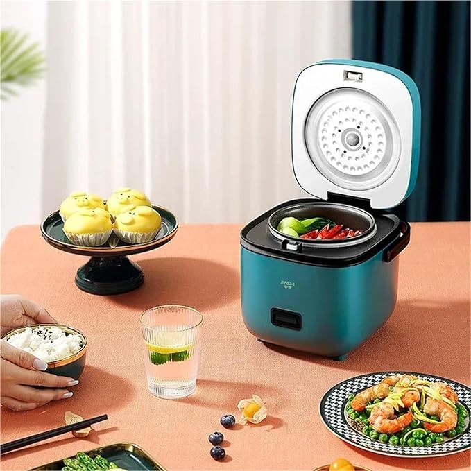 Smart Electric Rice Cooker Multicooker Mini Electric Cooking Pot Non-Stick Cooker 1-2 People Household Kitchen Appliance 220V(Side panels)