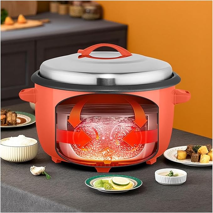 Electric Pressure Cooker Commercial Rice Cooker Portable Rice Cooker Small Removable Nonstick Pot Keep Warm Function For Soup Grain Veggie