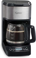 Capresso 5-Cup Mini Drip Coffee Maker Black and Stainless Steel