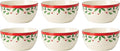 Lenox 893492 Holiday 6-Piece Dessert Bowl Set Christmas Dinnerware Hosting