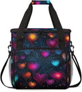 Heart Cobweb Coffee Maker Carrying Bag Portable Travel Storage Tote Bag Compatible with K-Mini or K-Mini Plus Single Serve Coffee Brewer Carrying Case with Multiple Pockets &amp Shoulder Strap