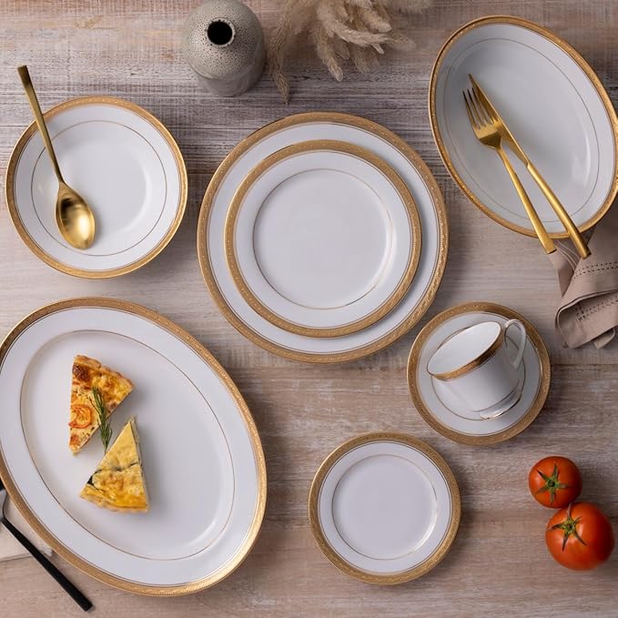 Noritake Crestwood Gold - 50 piece set service for eight