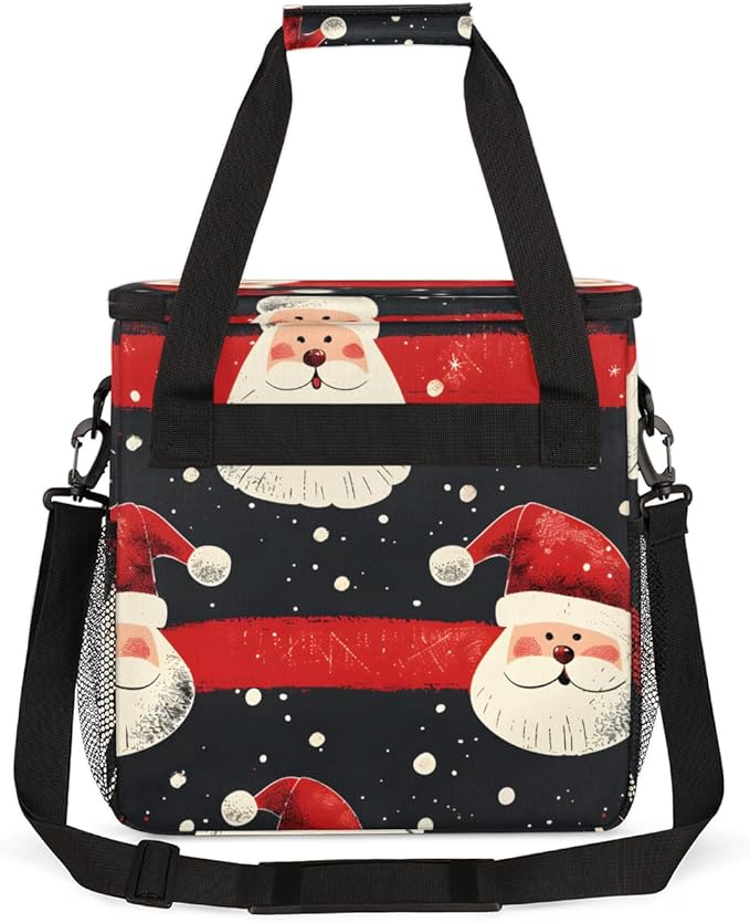Mystical Santa Claus Coffee Maker Carrying Bag Retro Santa Claus Travel Storage Bag Compatible with K-Mini or K-Mini Plus Single Serve Coffee Brewer Carrying Case with Pockets &amp Shoulder Strap