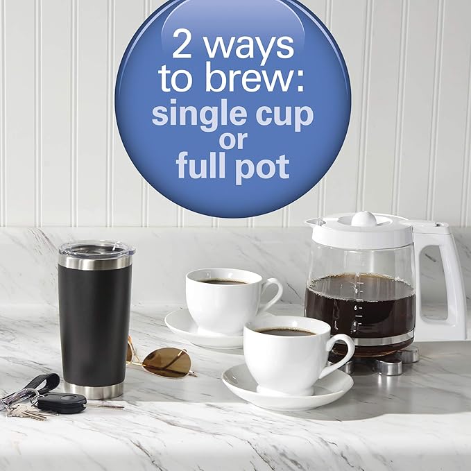 Hamilton Beach 2-Way 12 Cup Programmable Coffee Maker &amp Fresh Grind Electric Coffee Grinder