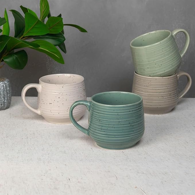 Sango Siterra Artist's Blend 26-Piece Stoneware Dinnerware Set for 4 Ceramic Plates and Bowls Sets with Mugs and Platters Perfect for Everyday Dining