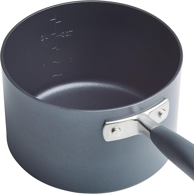 Anolon Advanced Home Hard Anodized Nonstick Cookware/Pots and Pans Set 9 Piece - Moonstone