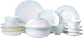 Fine Bone China Dinnerware SetPorcelain&ampCeramic Dinnerware SetsBone Stoneware &amp Ceramic Cookware Tableware Set Includes Dinner Plates|Spoons|Pasta Bowls|Soup Pot|Chopsticks (50PCS * 8-Person