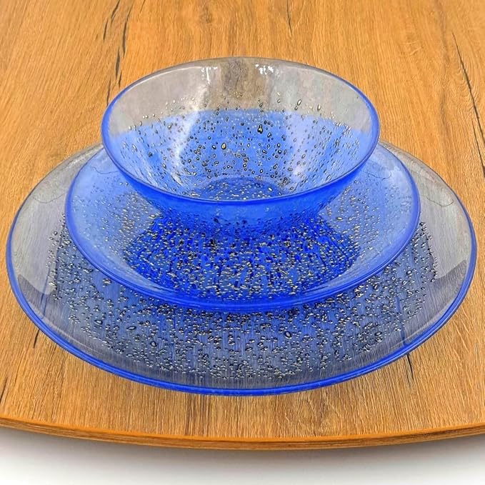 212 Main Isla Dinnerware Set Indigo &amp Bronze - 12 Piece