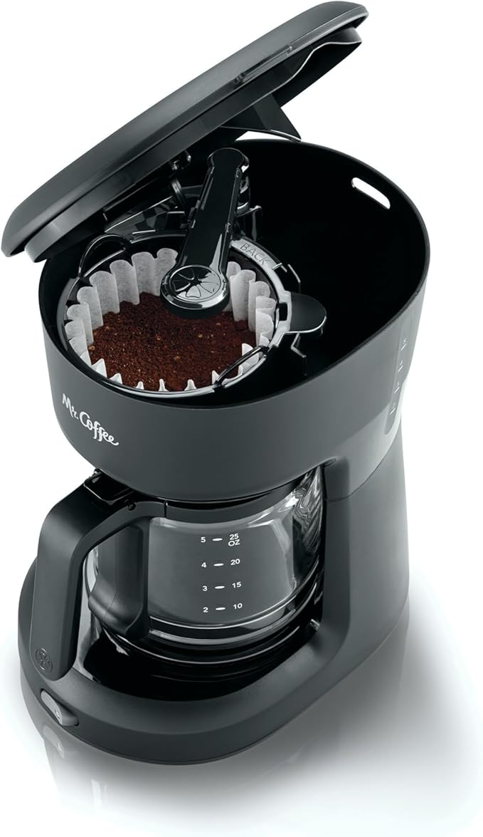 Mr. Coffee® 5-Cup Mini Brew Switch Coffee Maker Black