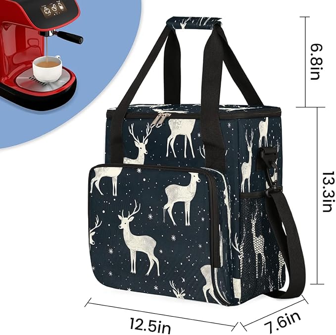 Starry Deers Coffee Maker Travel Bag for K-Mini or K-Mini Plus Single Serve Coffee Brewer Portable Storage Tote Case for Tarvel