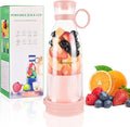 Portable Manual Food Blender Pink