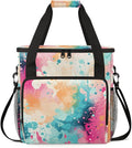 Tie Dyeing Coffee Maker Carrying Bag Portable Travel Storage Tote Bag Compatible with K-Mini or K-Mini Plus Single Serve Coffee Brewer Carrying Case with Multiple Pockets &amp Shoulder Strap