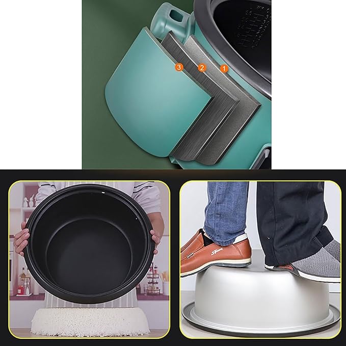 Rice Cooker-steamer (8-45L) Commercial Large Rice Cooker for Canteen Restaurant Construction School for 8-70 PeopleCan Be Used US/EU(23L)