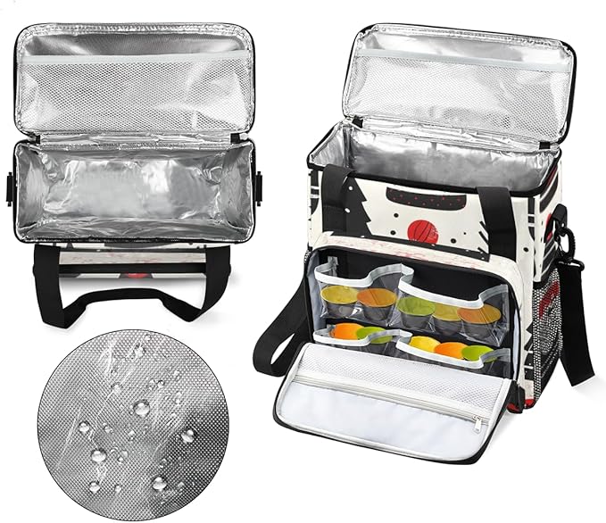 Mystical Santa Claus Coffee Maker Carrying Bag Dreamy Santa Claus Travel Storage Bag Compatible with K-Mini or K-Mini Plus Single Serve Coffee Brewer Carrying Case with Pockets &amp Shoulder Strap