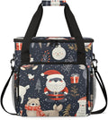 Mystical Santa Claus Coffee Maker Carrying Bag Portable Travel Storage Tote Bag Compatible with K-Mini or K-Mini Plus Single Serve Coffee Brewer Carrying Case with Multiple Pockets &amp Shoulder St