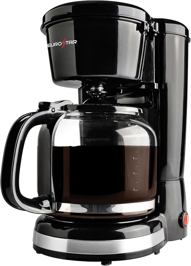EUROSTAR ECM650B 12-Cup Coffee Maker Black