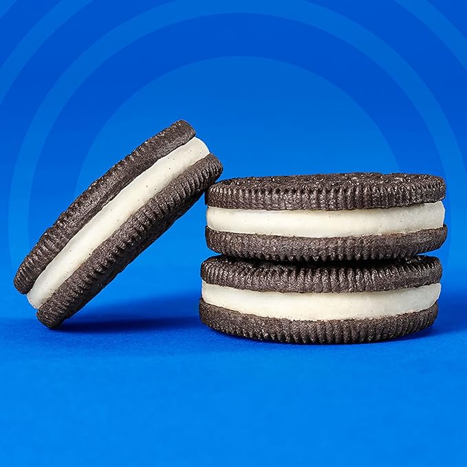 OREO Double Stuf Chocolate Sandwich Cookies King Size 10 Snack Packs (8 Cookies Per Pack)