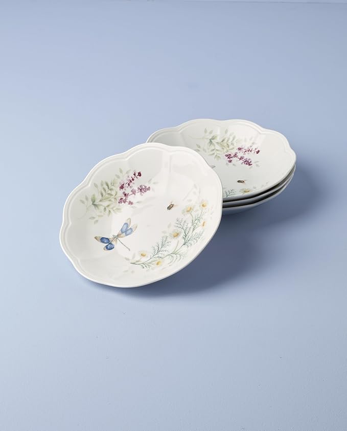 Lenox 897795 Butterfly Meadow Herbs Pasta Bowls Set Of 4