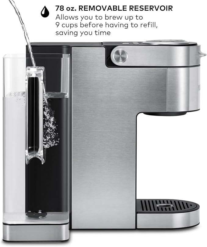 Keurig K-Supreme Plus Single Serve K-Cup Pod Coffee Maker MultiStream Technology Customizable Strength and Temperature Settings Programmable 78oz Removable Reservoir Stainless Steel