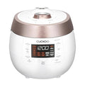 Cuckoo CRP-RT0609FW 6 cup Twin Pressure Plate Rice Cooker &amp Warmer with High Heat GABA Mixed Scorched Turbo Porridge Baby Food Steam (Hi/Non Press.) and more Made in Korea (White)