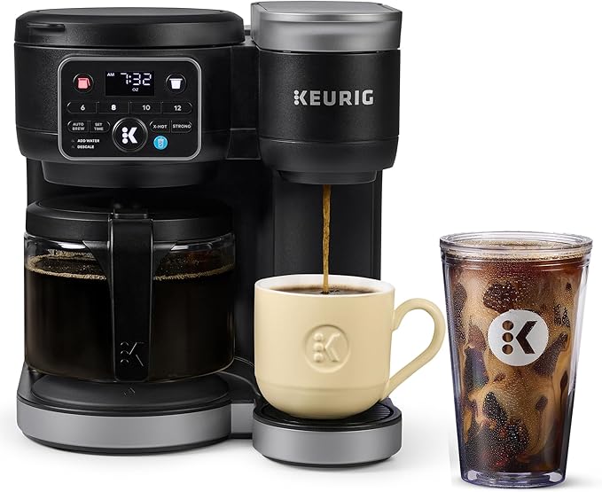 Keurig K-Duo Hot &amp Iced Single Serve &amp Carafe Coffee Maker MultiStream Technology 72oz Reservoir (Gen 2)