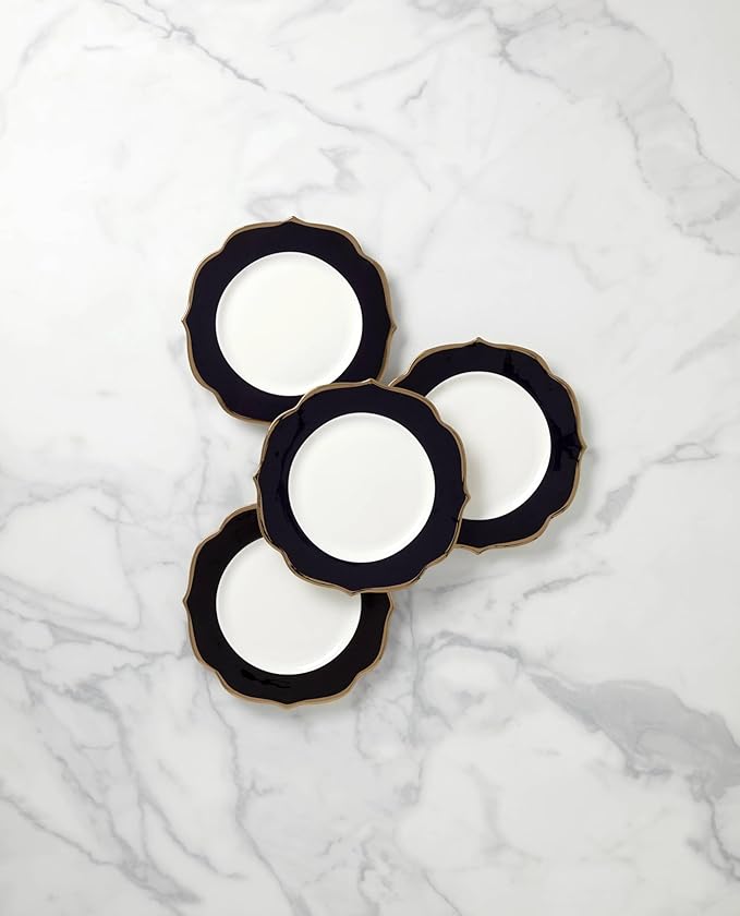 Lenox 896841 Contempo Luxe Black Accent Plates Set of 4