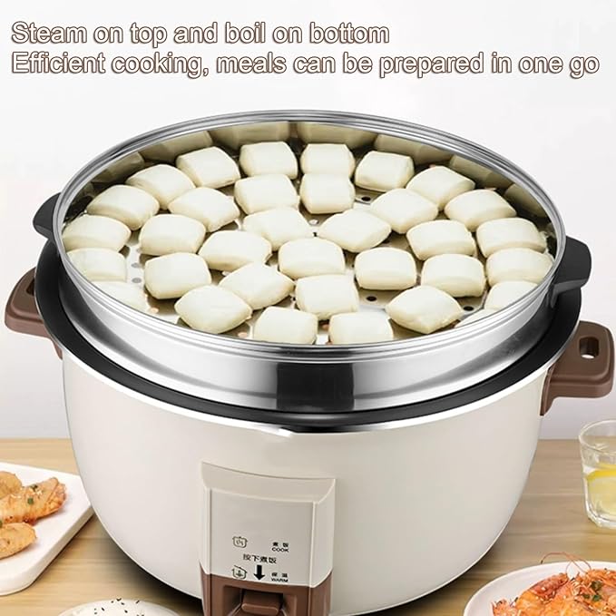 Rice Cooker/Commercial Large Capacity Rice Cooker with Food Steamer/Non-Stick Inner Potfor Restaurant/Hotel/Canteen/Construction Site Rice Cooker36L-4000W36L-4000W