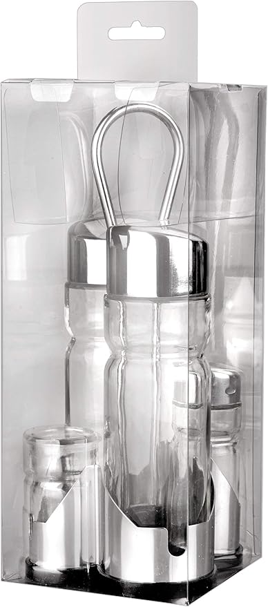 IBILI Cruet Set 23 x 10 x 9 cm Silver/Transparent