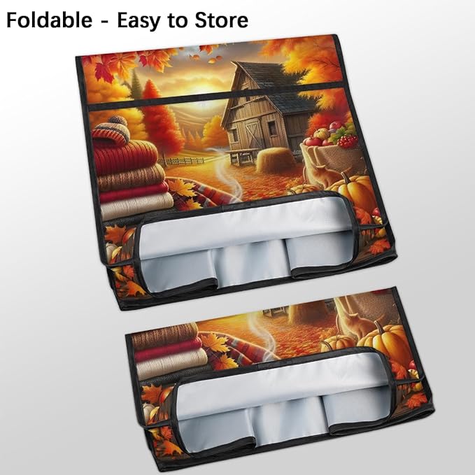 cfpolar Kitchen Aid Mixer Cover Compatible with 6-8 Quarts Fall Pumpkin Farm Coffee Stand Mixer Cover Kitchen Aid Mixers Accessories Appliance Organizer Bag Dust Covers with Zipper Pocket