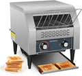 Commercial Toaster 300 Slices/Hour Industrial Conveyor Toaster 1900W Stainless Steel Restaurant Toasters for Croissants Toast Bun Bagel Bread