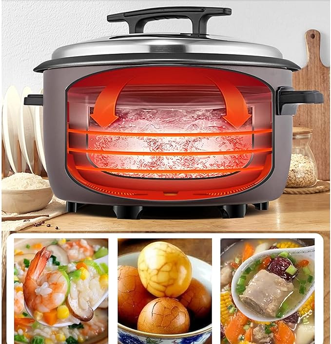 Rice Cooker with Steamer Large Capacity Canteen Hotel Commercial Hotel Home Old-Fashioned Insulated Rice Cookerfor 8-70 People (33L) ()