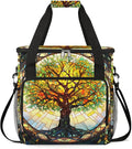 Coffee Maker Carrying Bag Glass Tree Single Cup Coffee Maker Travel Bag Compatible with Keurig K-Mini or K-Mini Plus Portable Storage Bag with Shoulder StrapAZ-188
