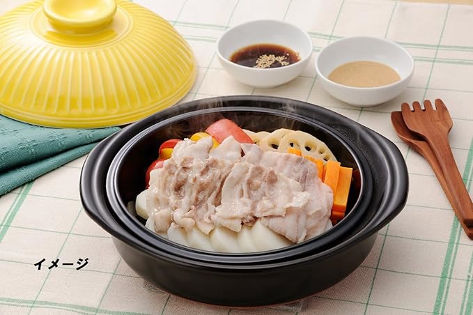 Ginpo Pottery Chrysanthemum Flower Earthenware Banko Ware (No. 9 / Lapis/For 4 People) Next Generation Earthenpot That Will Decorate Your Table Stylish Direct Fire