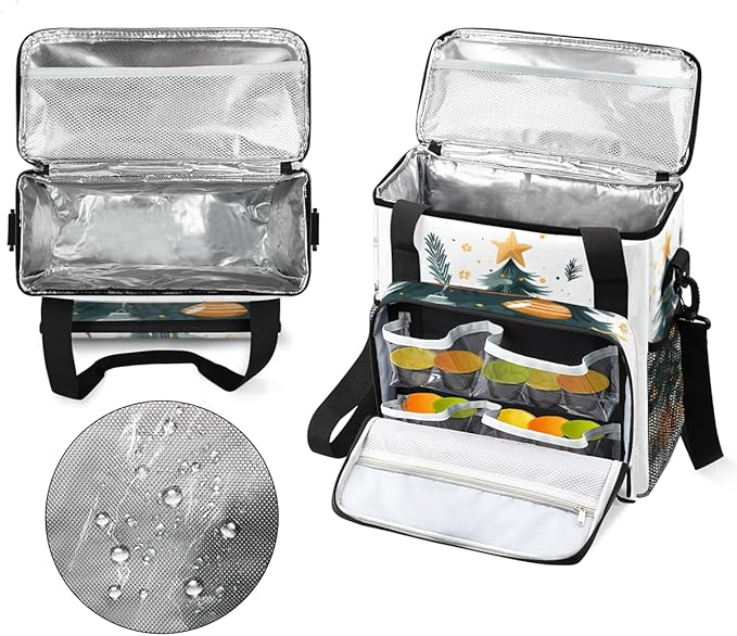 Christmas Gift Coffee Maker Carrying Bag Gothic Tree Travel Storage Bag Compatible with K-Mini or K-Mini Plus Single Serve Coffee Brewer Carrying Case with Multiple Pockets &amp Shoulder Strap