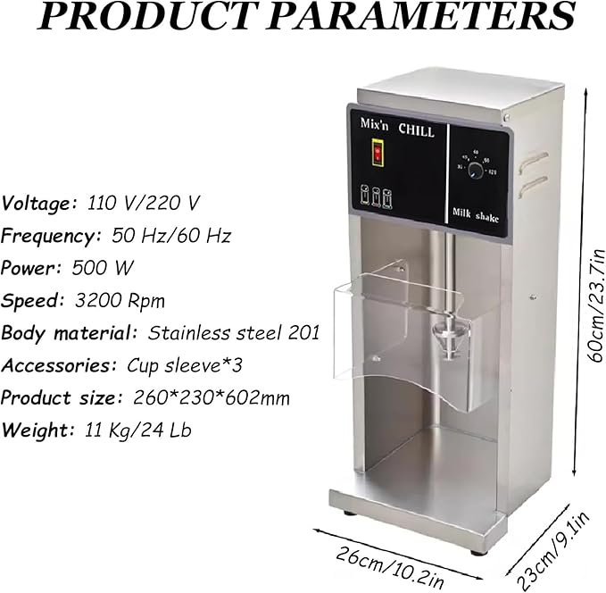 3200r/min Countertop Yogurt Blending Machine Yogurt Blending Machine with Three Different Sized Cup Sleeves110V