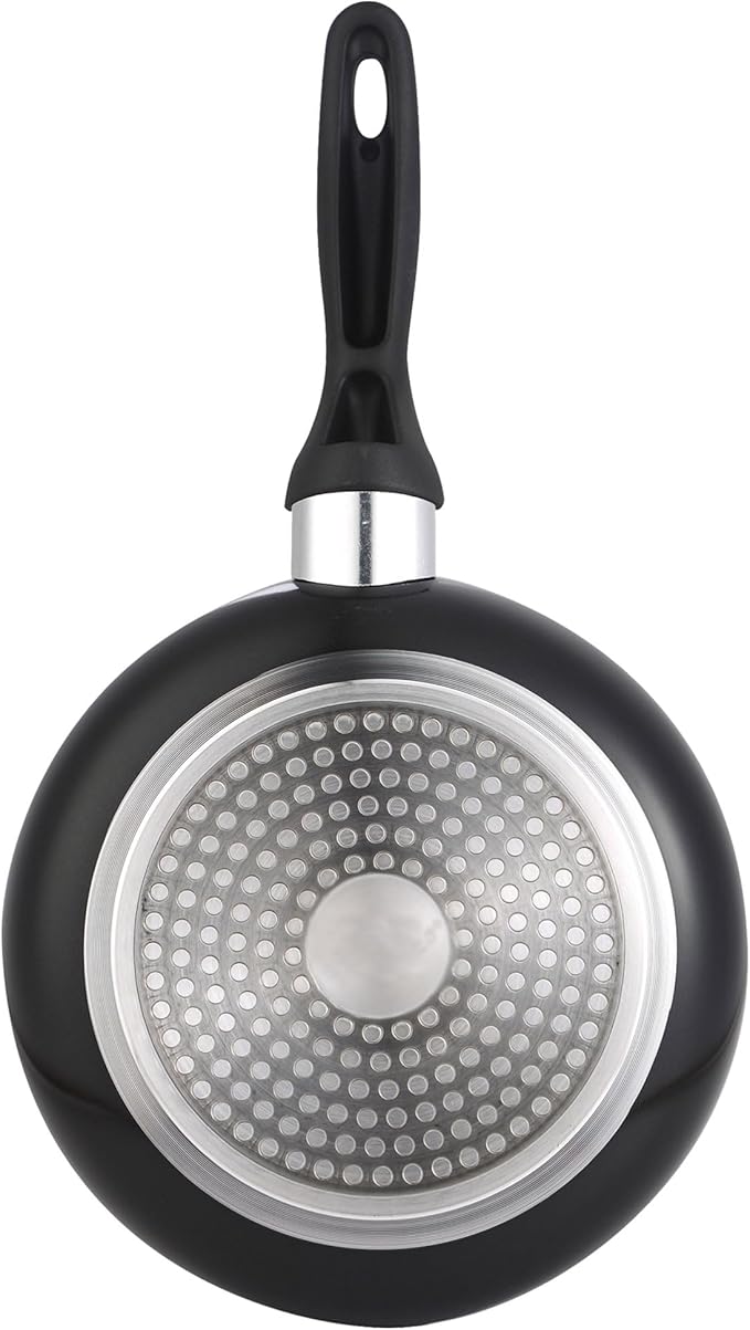 Well Home Set of 4 Pans Diameter 16 Diameter 20 Diameter 24 Diameter 28 cm Made of Pressed Aluminium in Metallic Grey