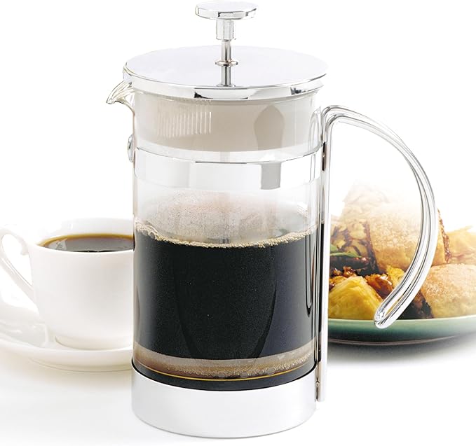Norpro 5575 Glass/Chrome Coffee/Tea Press 6-Cup