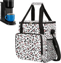 Animal Skin Cattle Coffee Maker Carring Bag Travel Carrying Storage Tote Bag Compatible with Keurig K-Mini or K-Mini Plus Portable Single Serve Coffee Brewer Case with Pockets for K-cup Pods