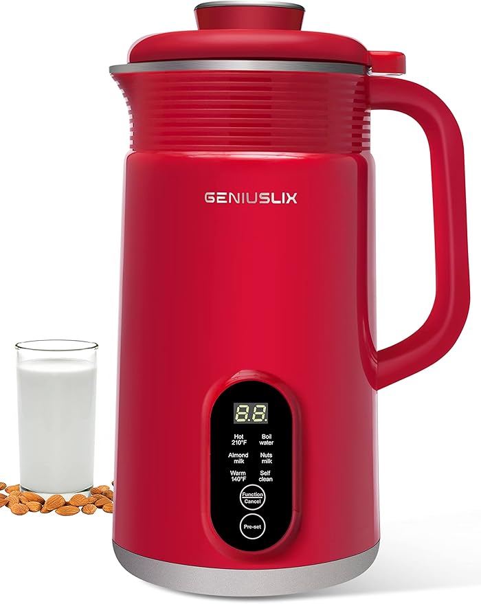 Nut Milk Maker Machine for Homemade Plant-Based Milk with Auto Clean &amp Temperature Control Soy Milk Maker Non-Dairy Beverages- Almond/Coconut/Cashew/Oat Milk Machine Maker
