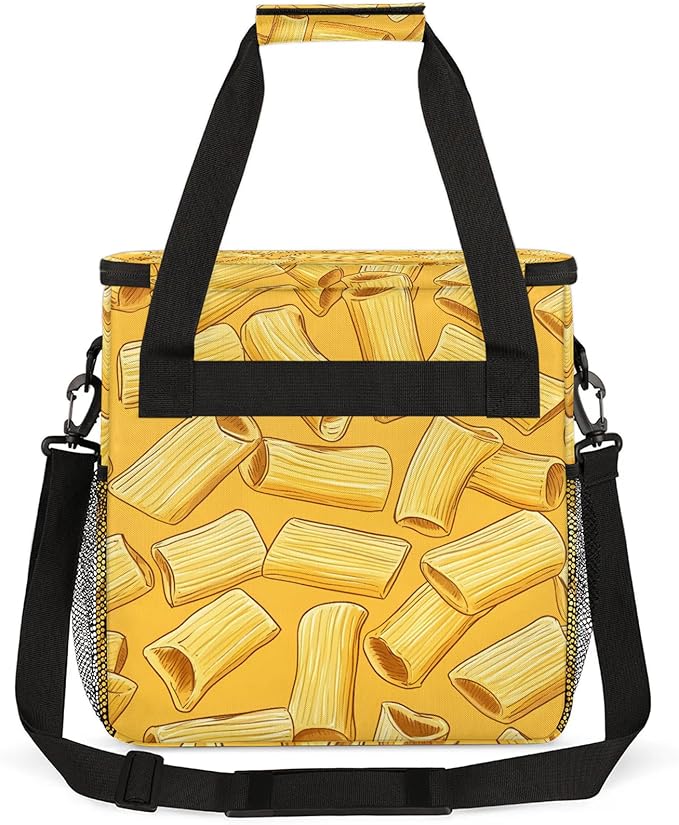 Noodles Coffee Maker Travel Bag Funny Food Insulated Grocery Bag Travel Picnic Leakproof Cooler Bags With Shoulder Strap