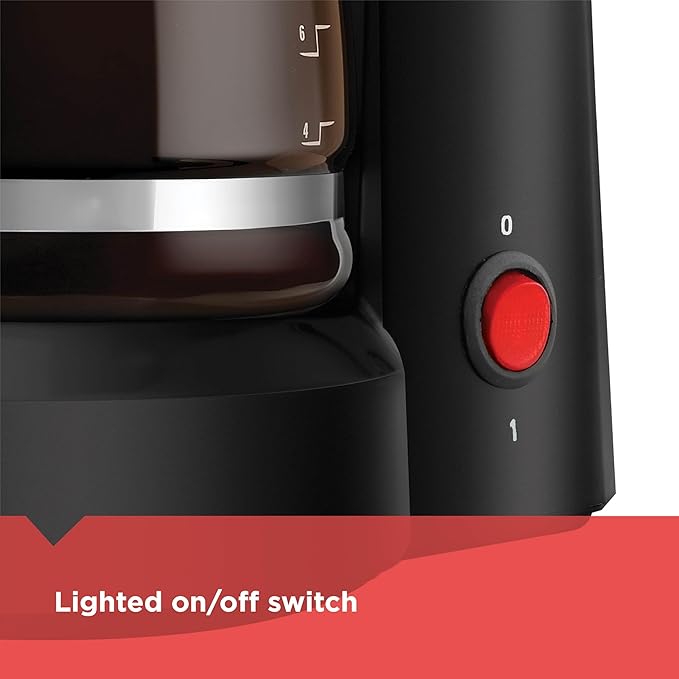 BLACK+DECKER 5-Cup Coffeemaker DCM600B Black