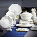 Dinnerware Set Plate Set Shallow Porcelain Plates Set Serving Dinner Bread Butter Dinner Dessert Snack Phnom Penh Around Light Elegant Luxury in Case of Be Used to RefrigeratorBB