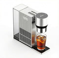 Brezi Cold Brew Coffee Maker Fresh Cold Brew in Minutes Low-Acid Smooth Flavor Premium Aluminum Design1L Capacity Easy Usecoffee machineAutomatic Precision Brewing for Home &amp Office (silver